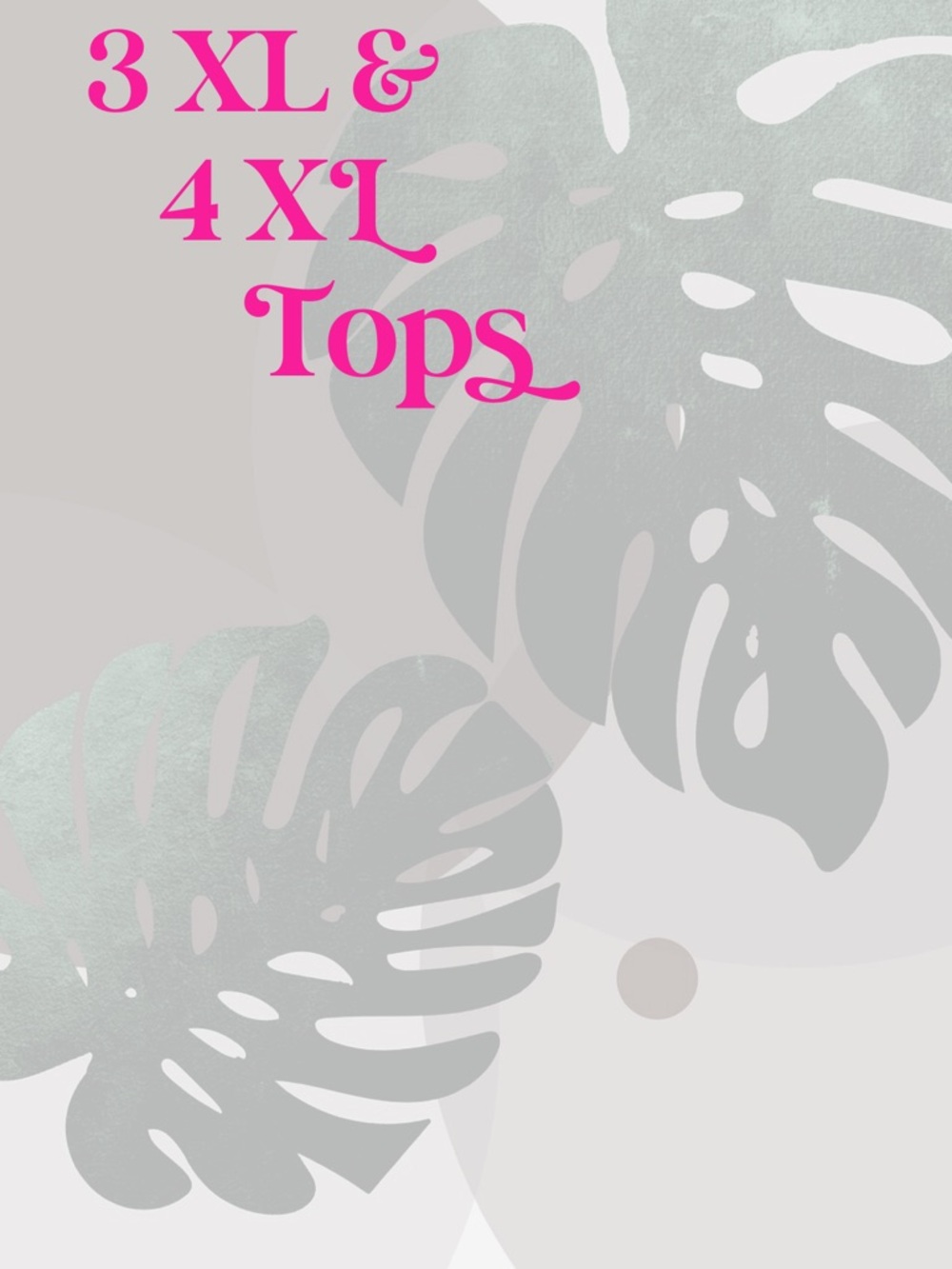 3XL & 4XL Tops